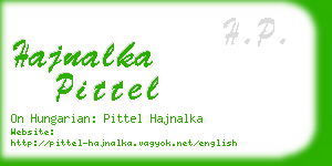 hajnalka pittel business card